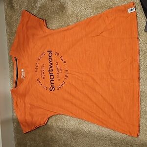 Smartwool v-neck t-shirt with logo